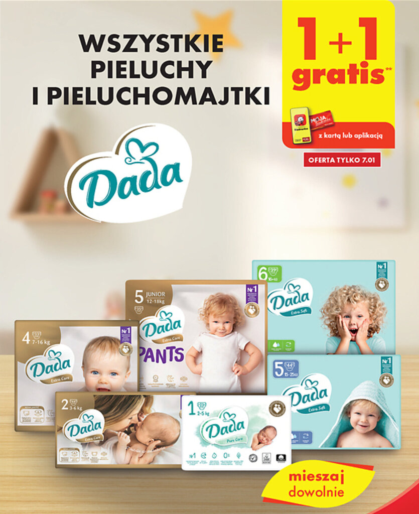 biedronka pieluchomajtki pampers mega box