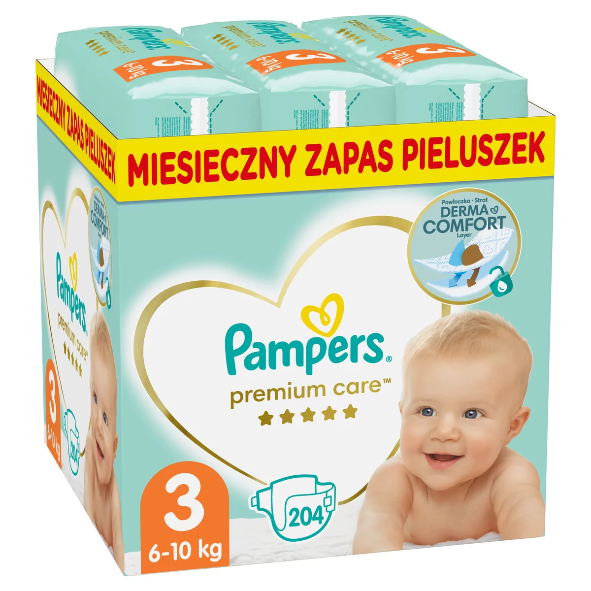 pampers białe