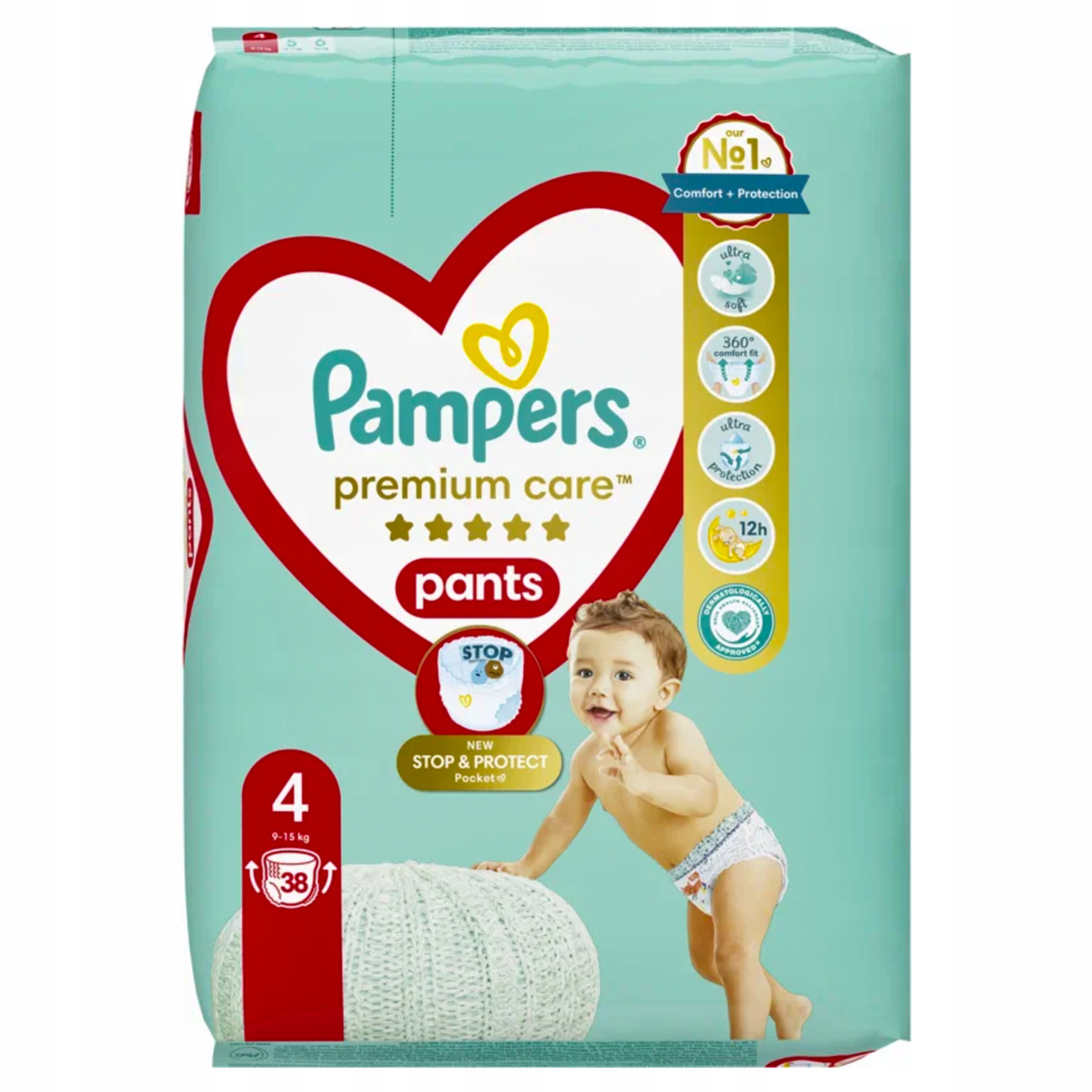 tytuł nosi pieluchy pampers 9