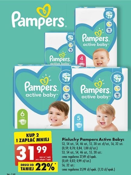 pieluchy pampers 9 lat 16 lat
