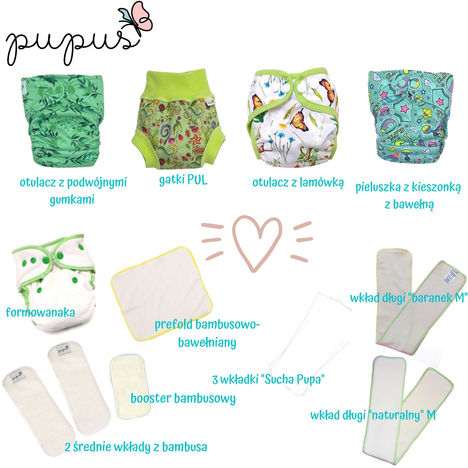 pampers zielony