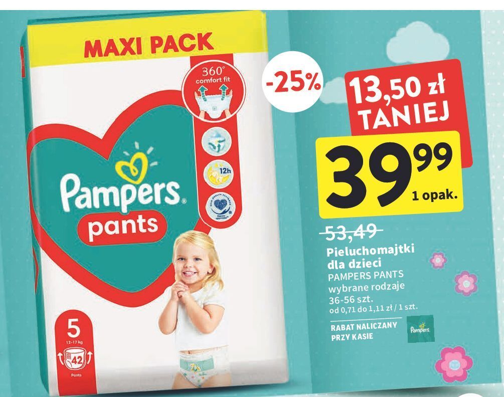 pieluszki pampers 1 2 mini newborn 168 sztuk