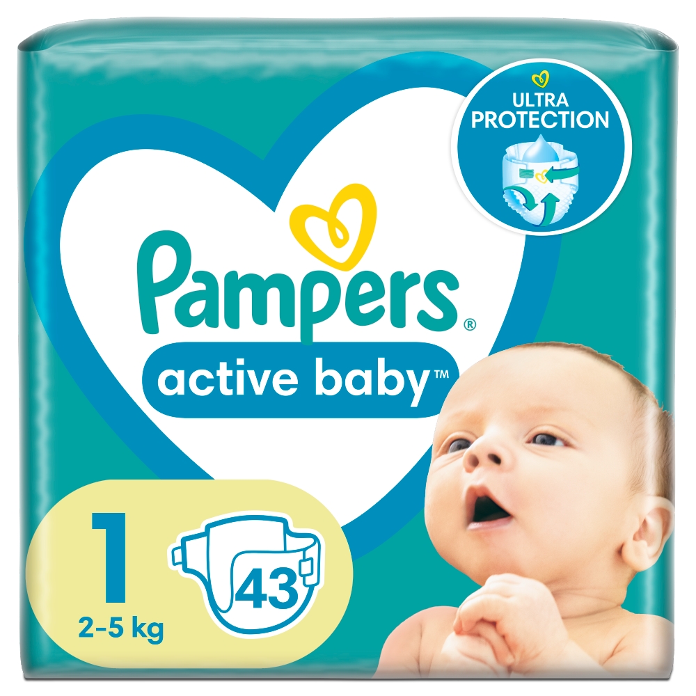 żółty pampers mokry