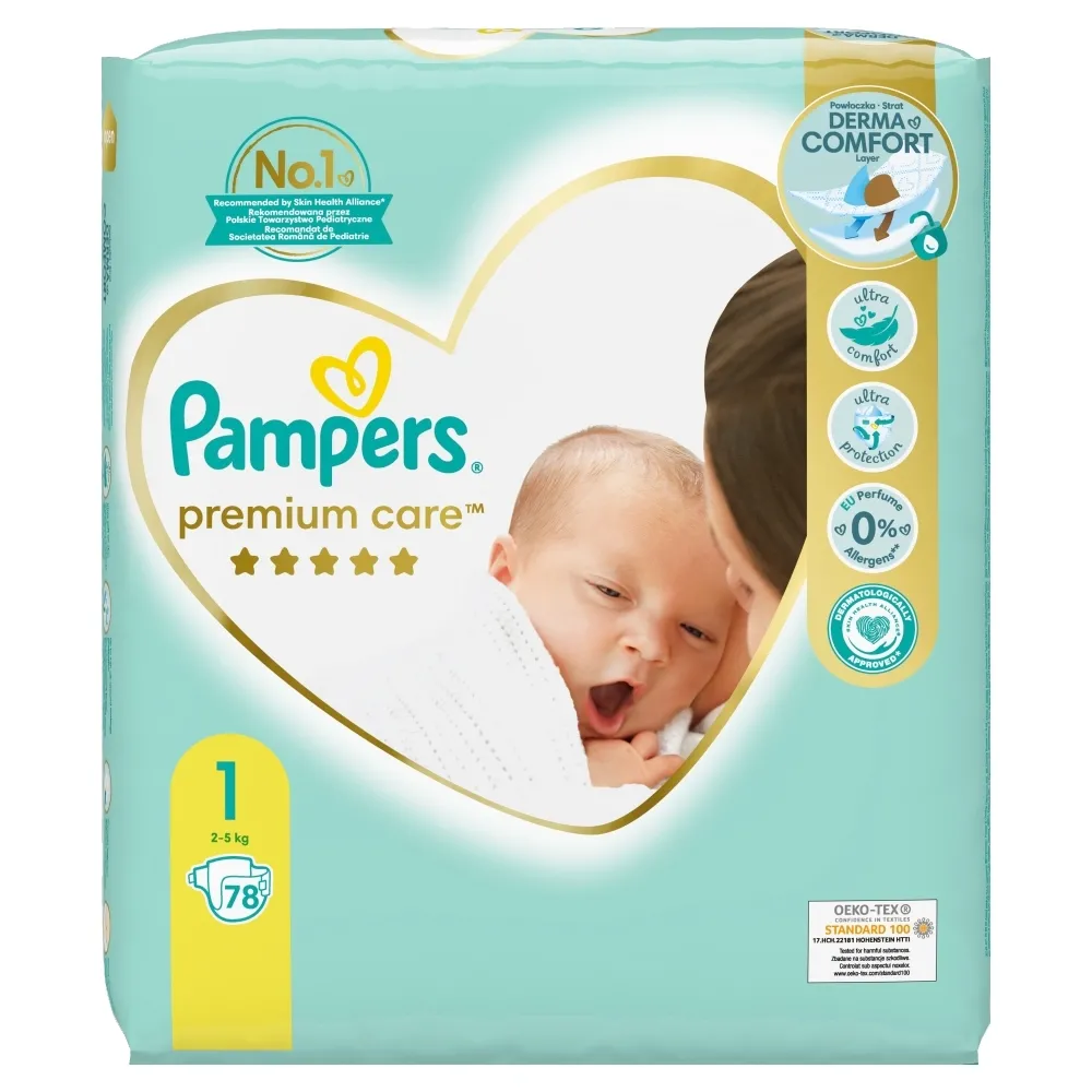 pampers 1 pieluchy