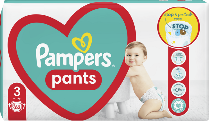 chusteczki nawilżane pampers 6x64 szt