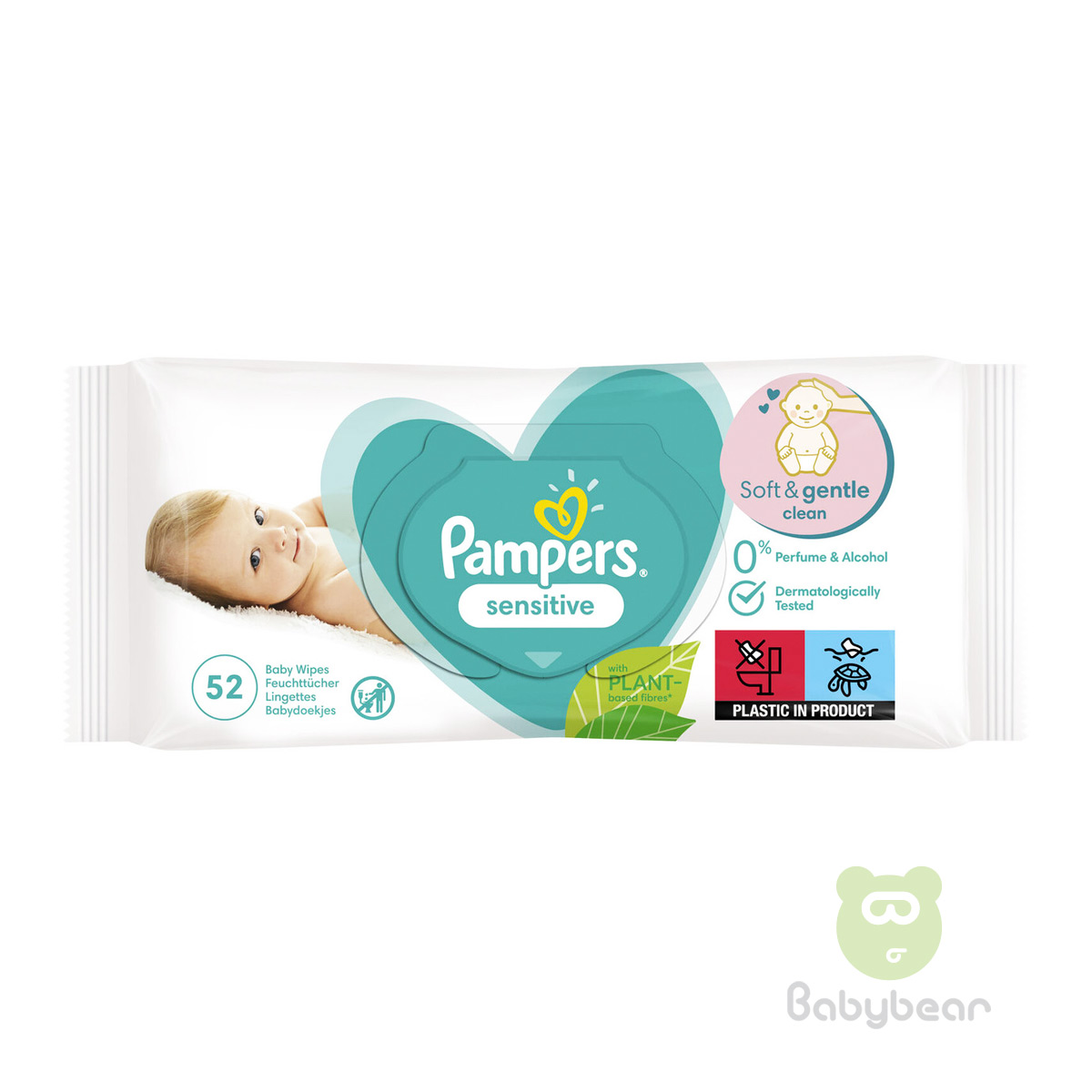 chusteczki nawilżane pampers sensitive 5x56