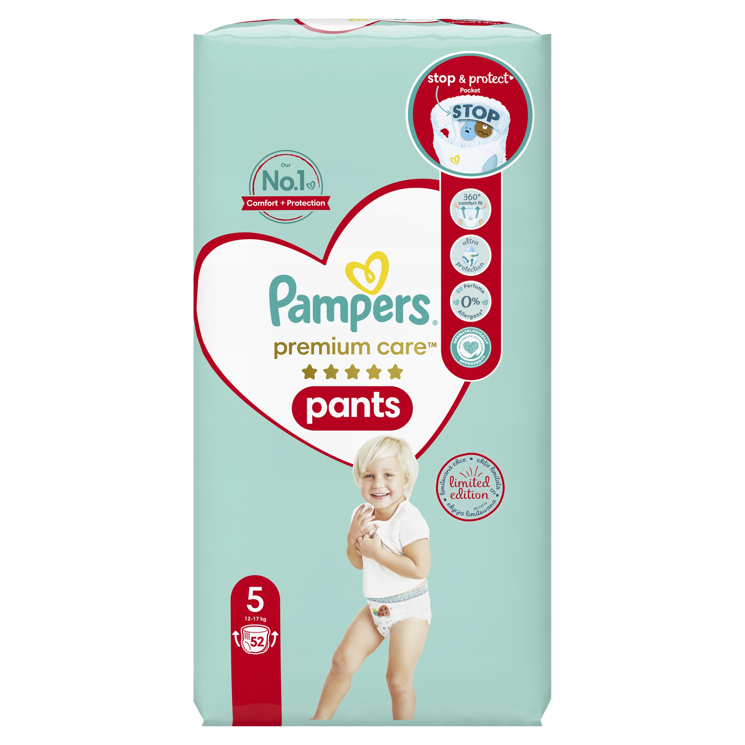 pampers 6 na dziecku