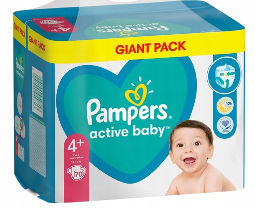 pampers active baby-dry pieluchy jednorazowe rozmiar 3 midi 208 szt