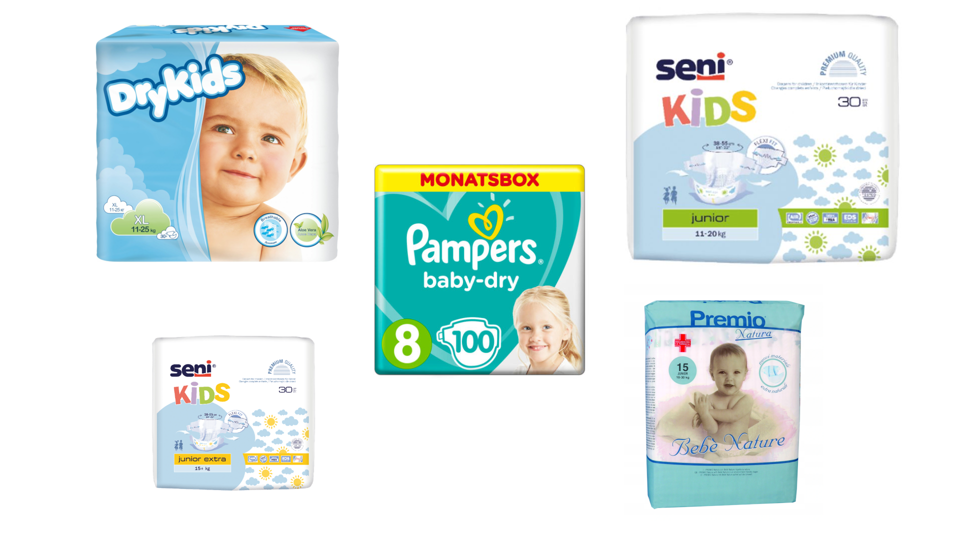 pampers premium care 1 new born 2-5kg