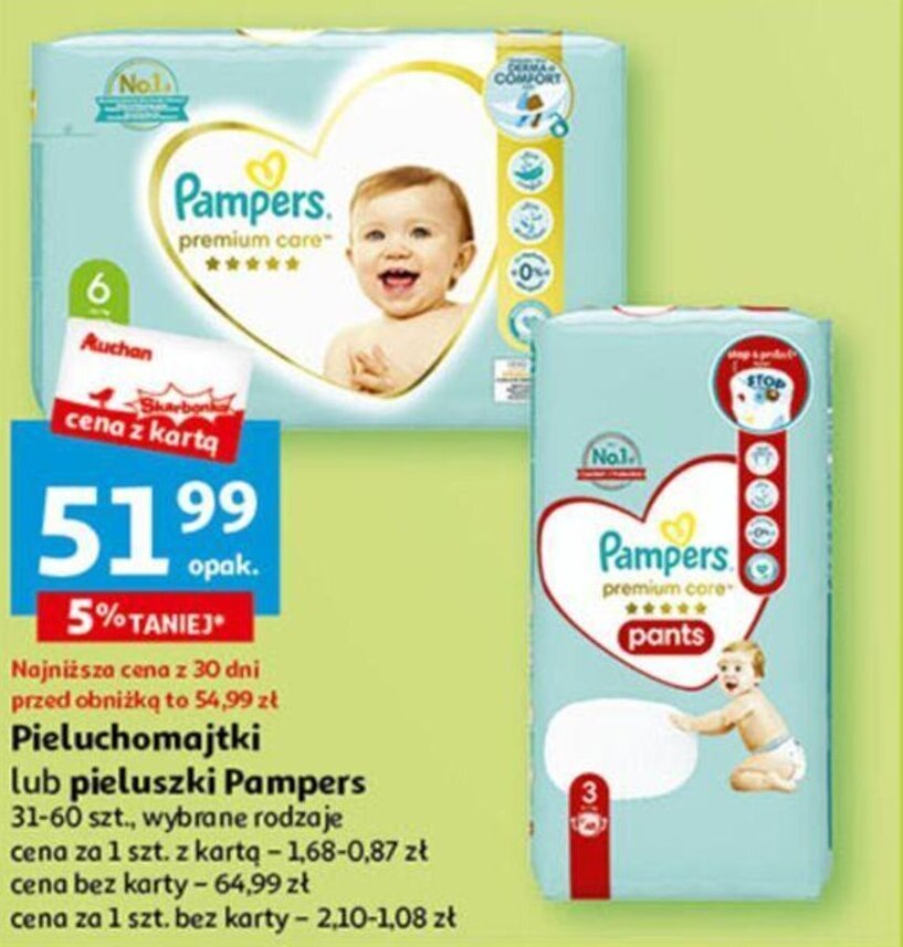 pieluchy pampers premium care 2 mini 3-6 kg