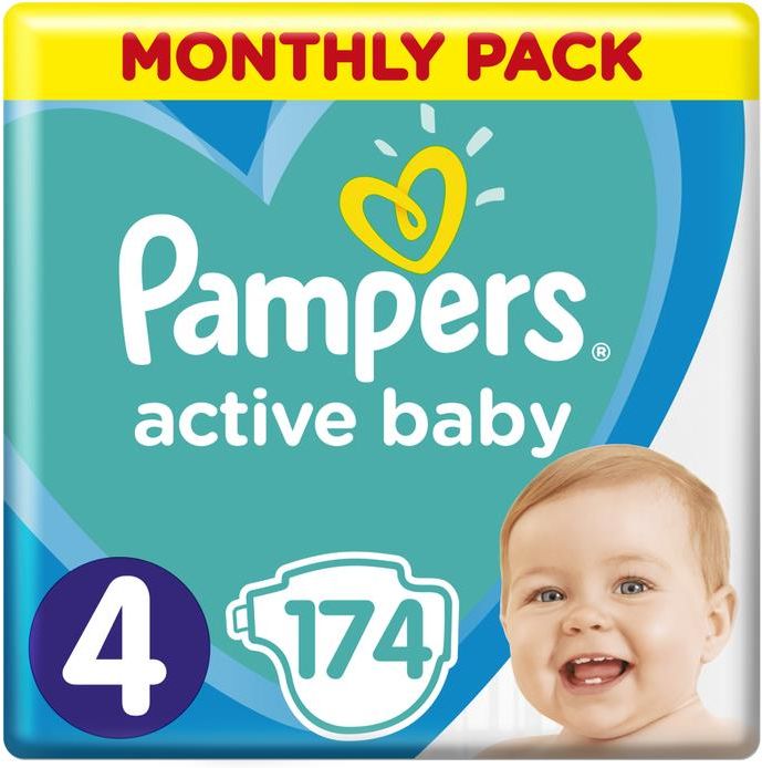 pampers active baby dry 4 106 szt