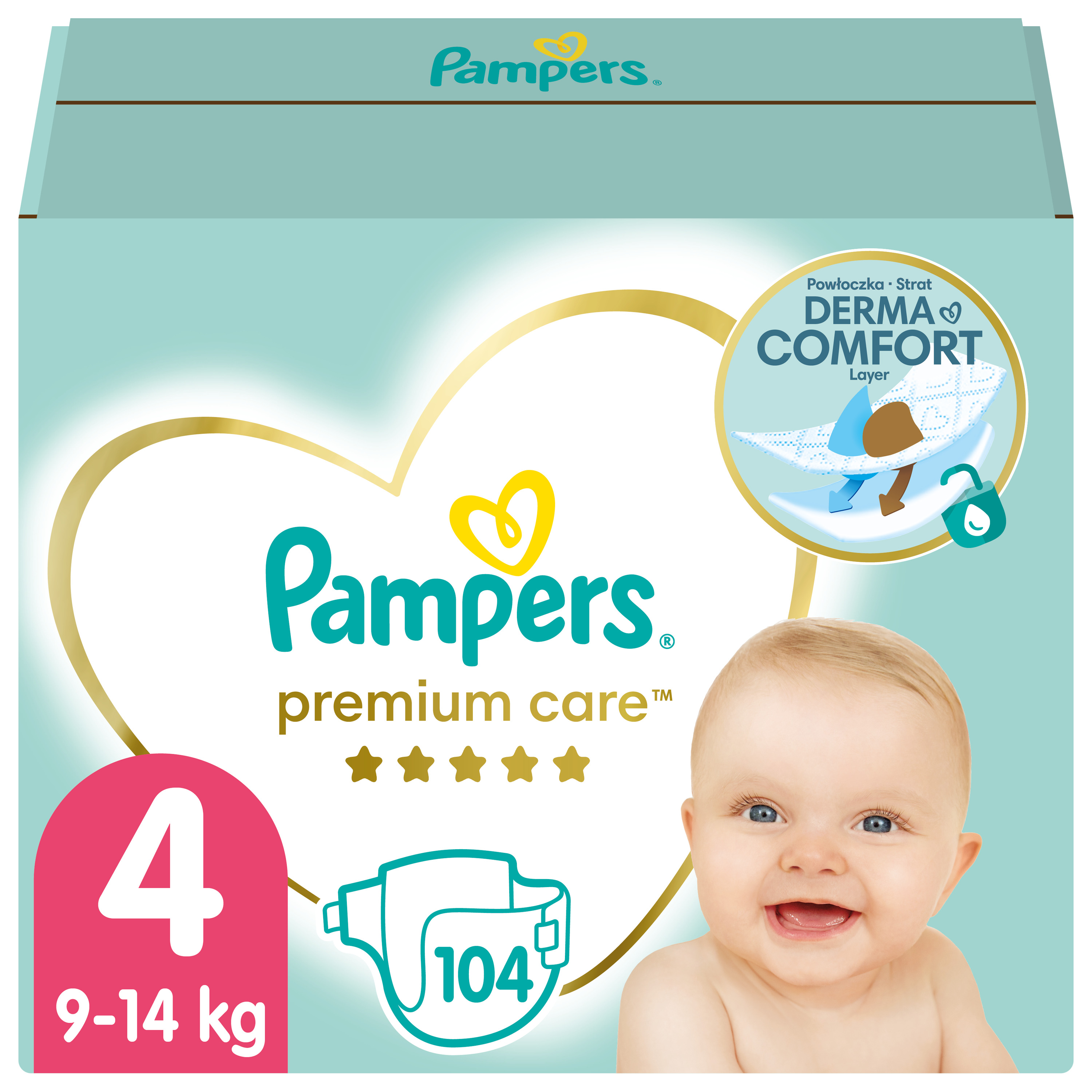 pampersactive baby-dry pieluchy 4 maxi 8-14 kgtesko