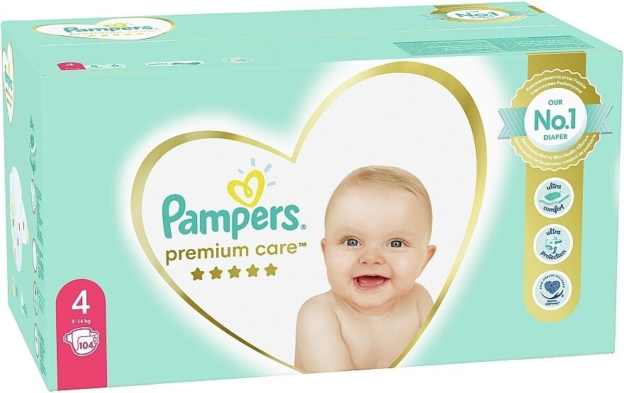 pampers premium care 1 88 штук