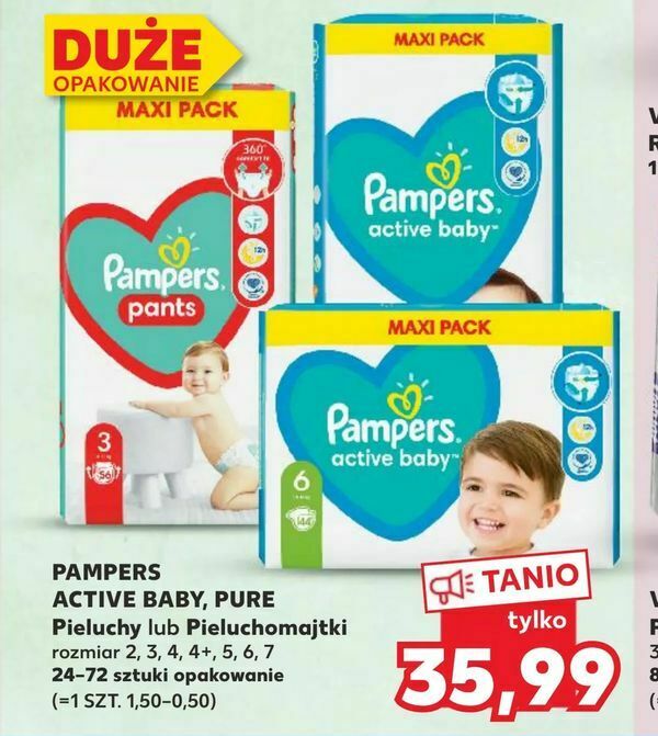 pieluchy pampers 2 pss spolem