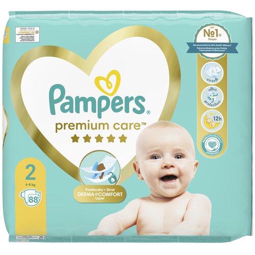 pampers premium care pieluchy rozmiar 1 88 sztuk