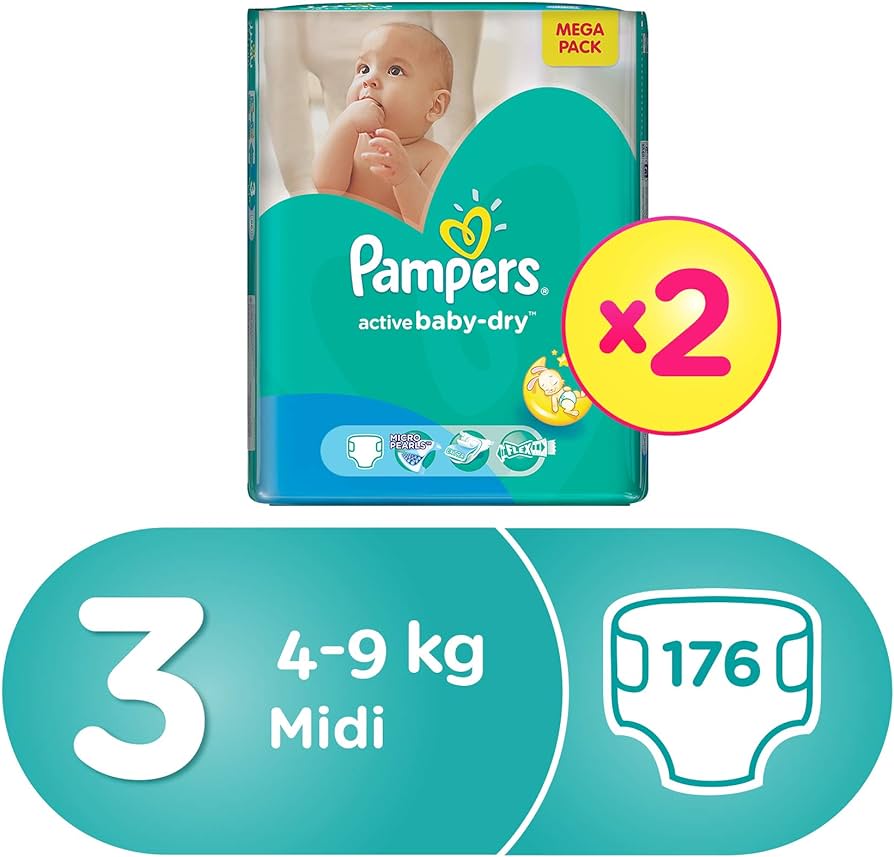 pampers pieluchomajtki midi