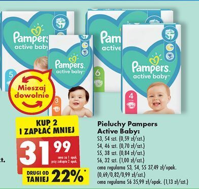 pampers pomarańczowe 4 ceneo