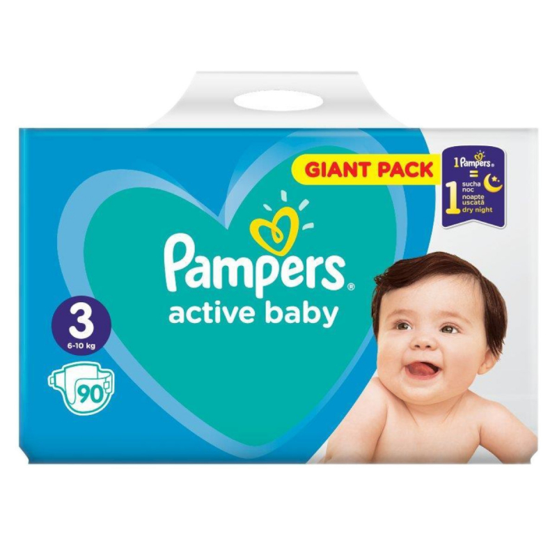 pieluchy pampers 2 active baby dry