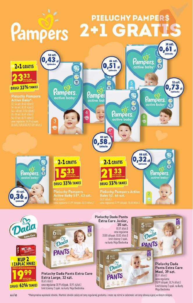 pampers pants dla leżącego dziecka