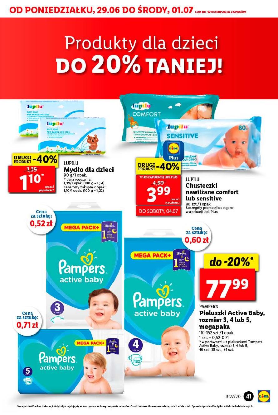 pampers sensitive 56 sztuk