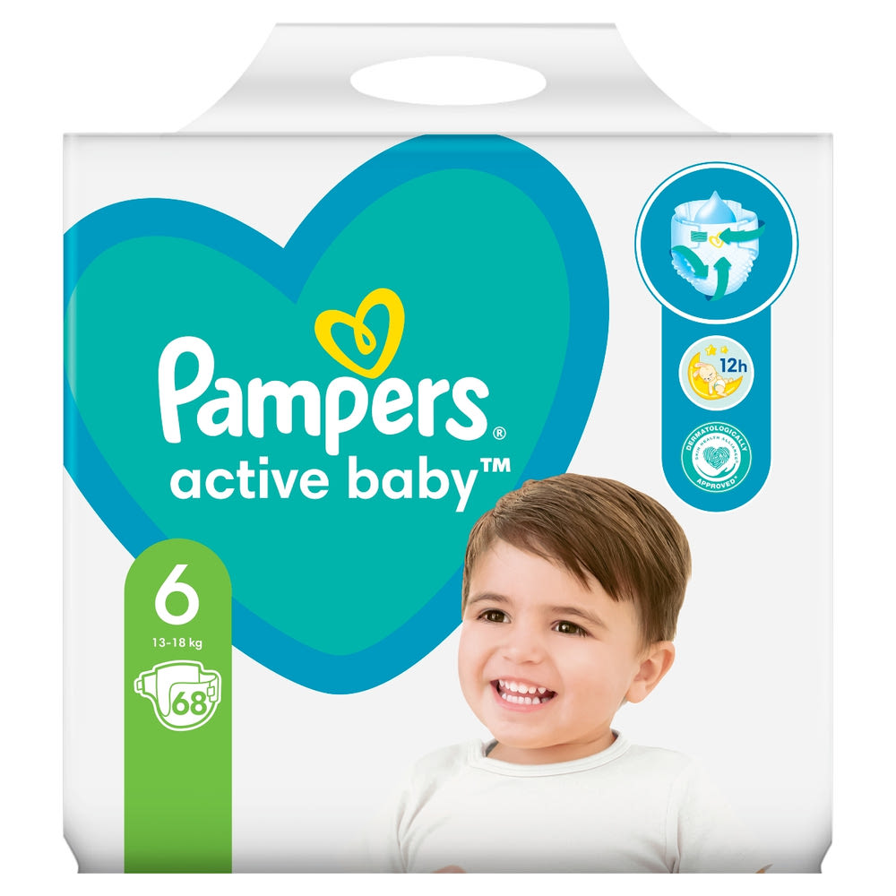 pampers active baby 1 pieluszki newborn 43 sztuk