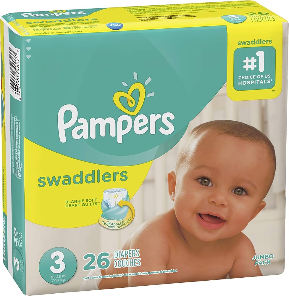 pudelko pampers pampersy