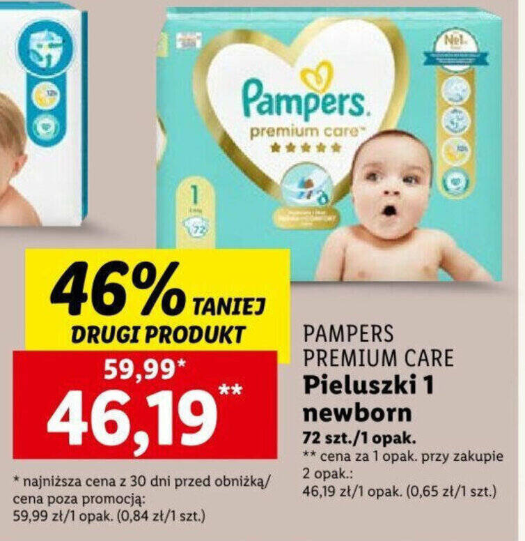 pierwsze pieluchy pampers