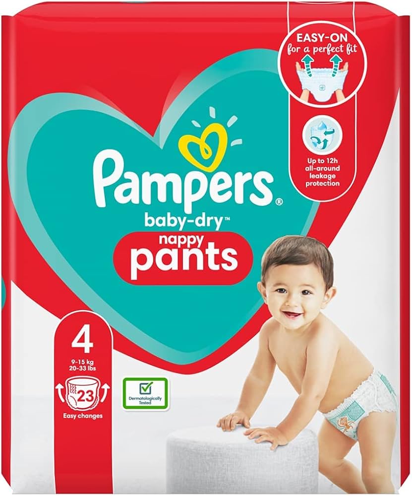 pampers pieluchomajtki pants 4 maxi 104 szt