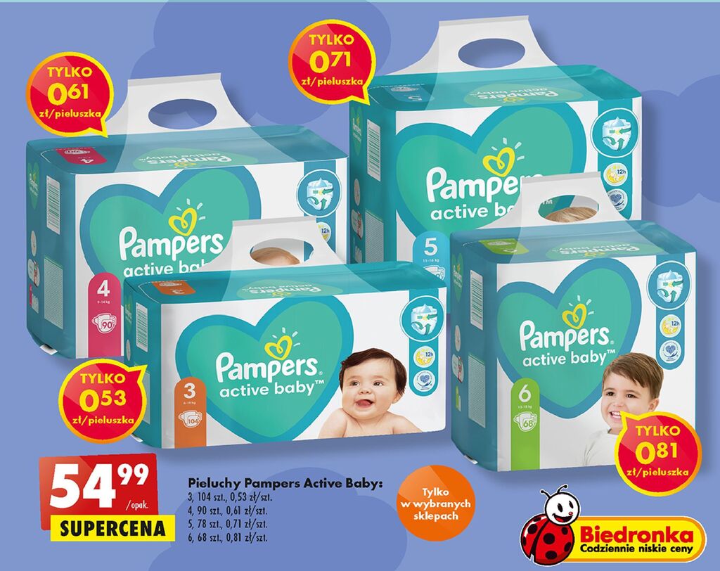 pieluchomajtki pampers pants 3