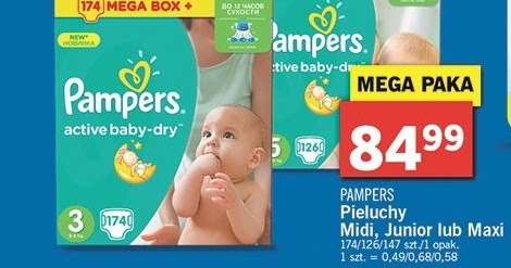 active baby rozmiar 4 pampers