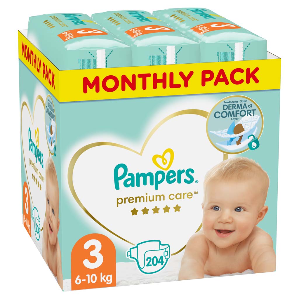 pampers new baby dry 144 sztuki