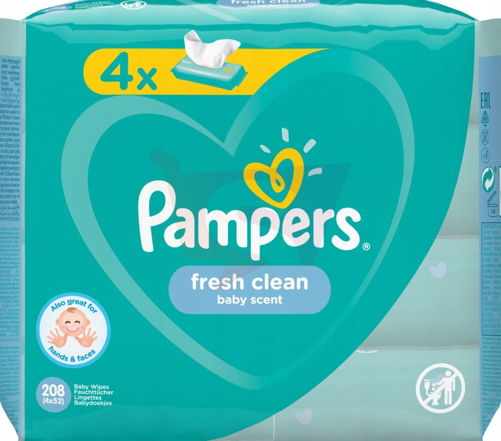 pampers chusteczki aloe 6 x 64 szt