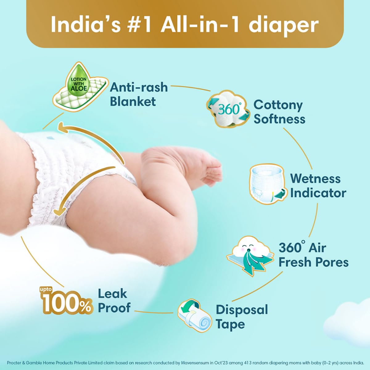 pampers active dry 4 opakowania