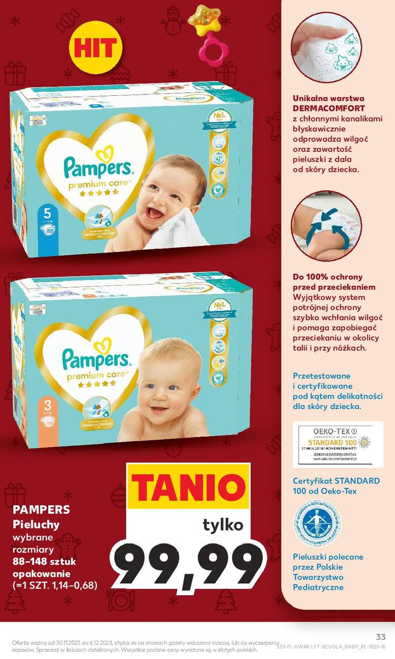 pieluchy pampers premium care 3 midi 120 szt