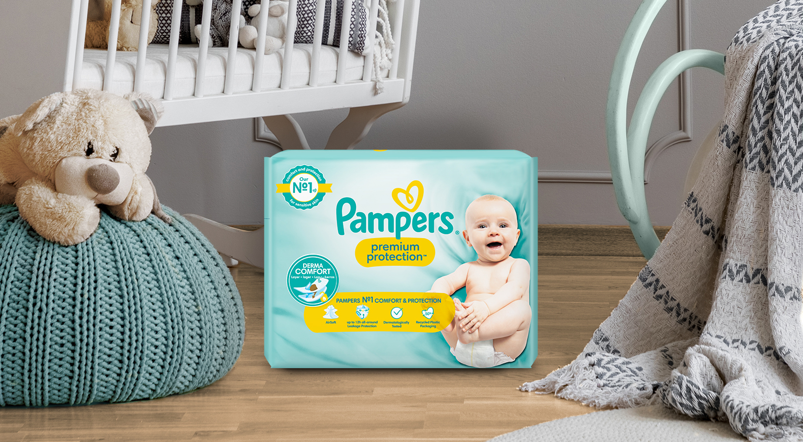 pampers pants pieluchomajtki 9-15kg 4+ opakowanie 52szt