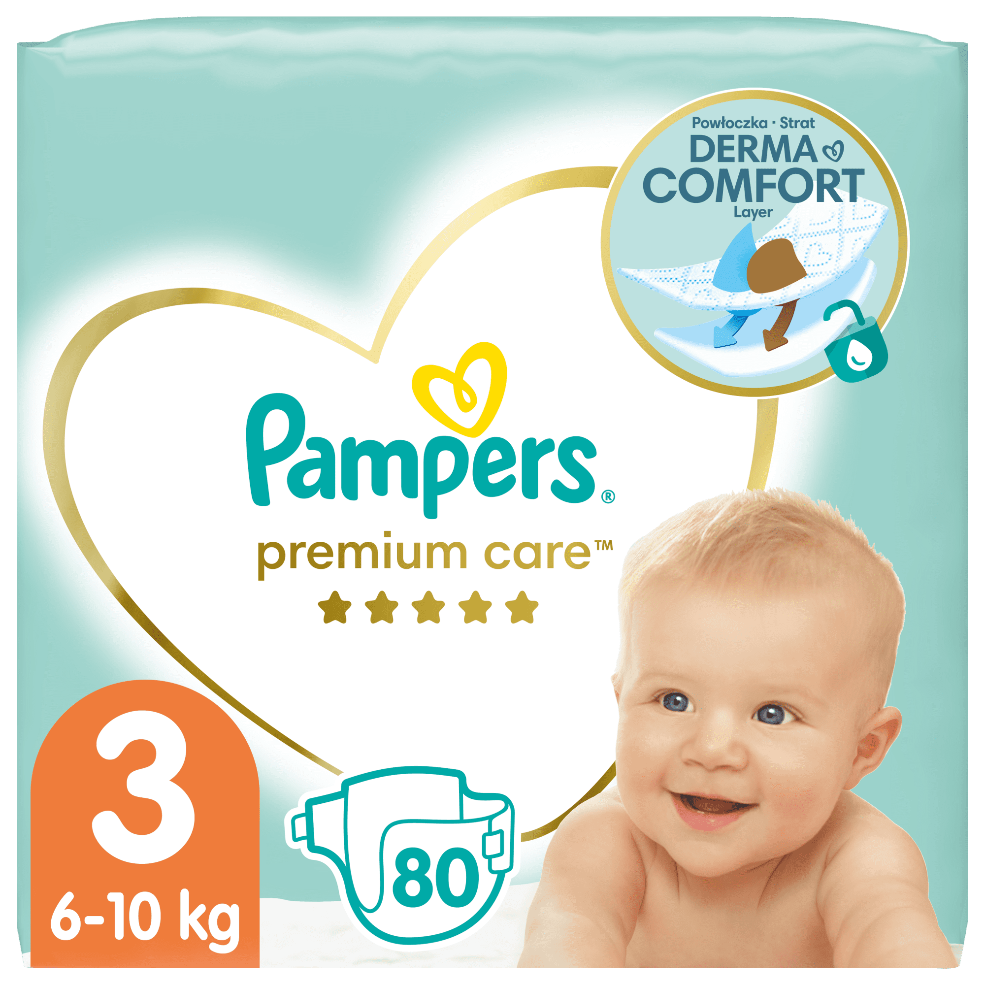 pieluchy pampers premium care 3