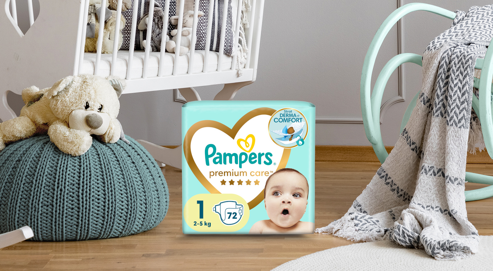 chusteczki pampers sensitive 4x64