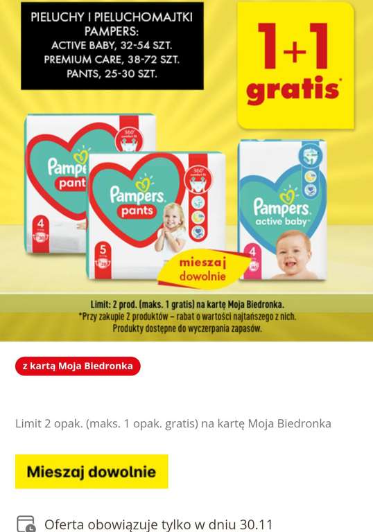 pampers palacy sie