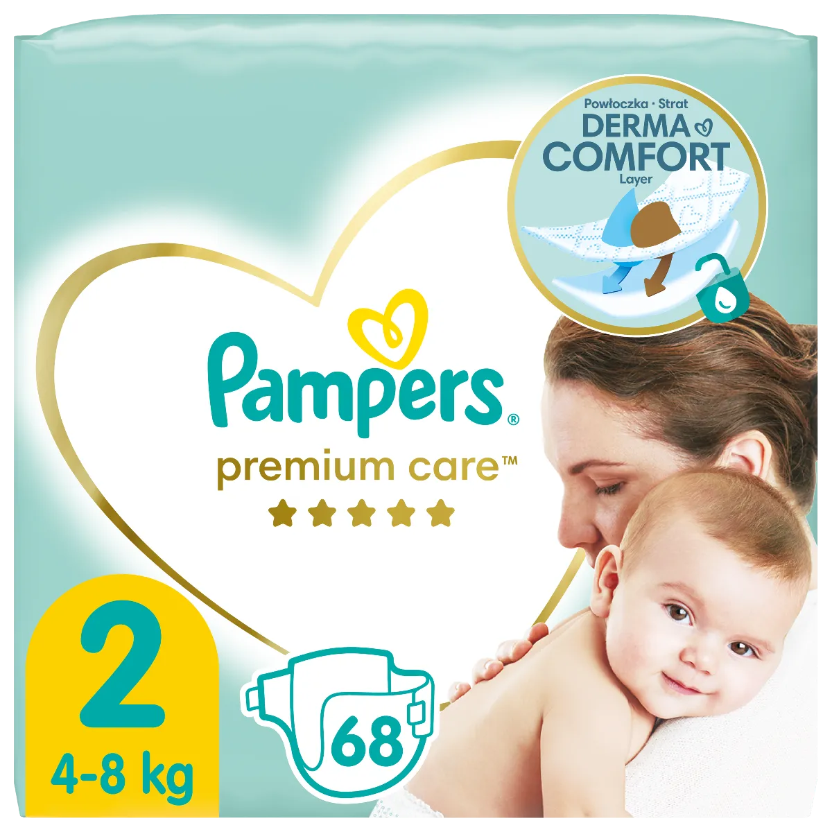 pampers premium care pieluchy 1 newborn 2-5 kg 88 unidades