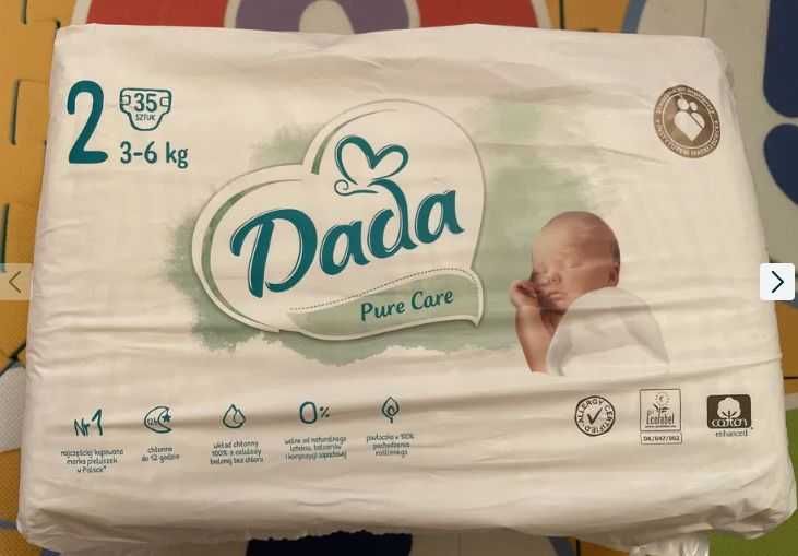 biedronka pieluchy dada new born