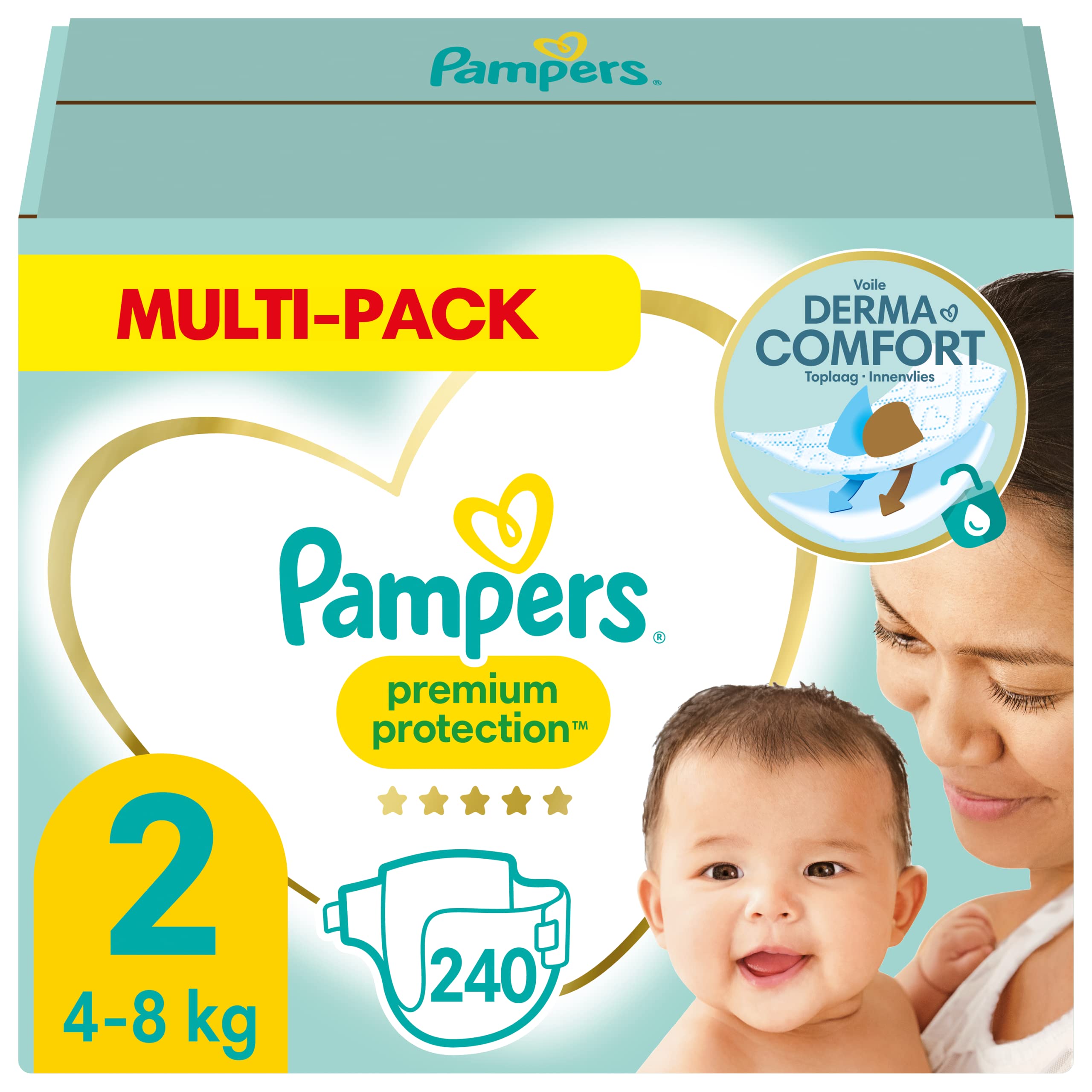 pampers pieluchy premium care 2 mini 240 sztuk empoik