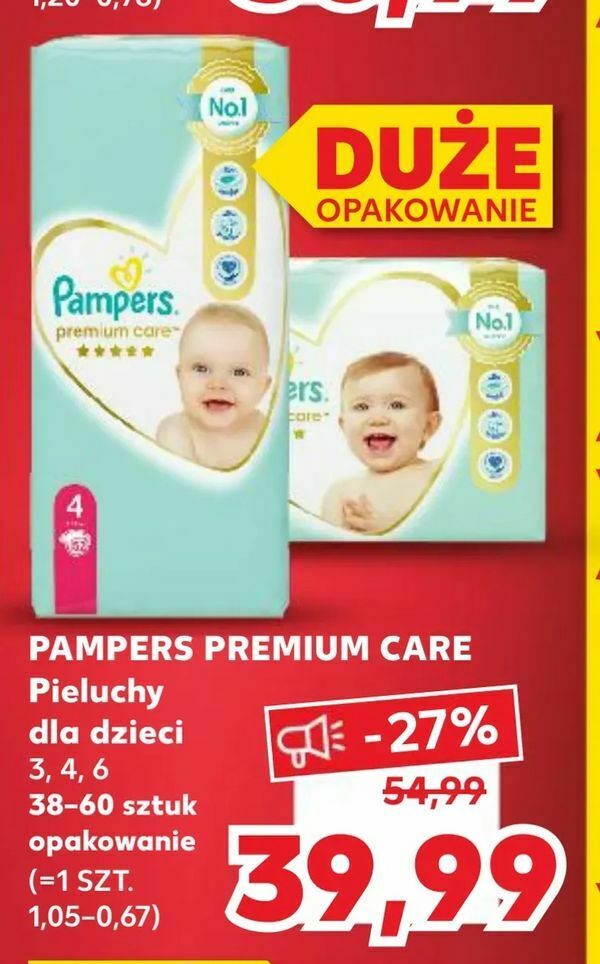 pampers pieluszki 10-12 kg