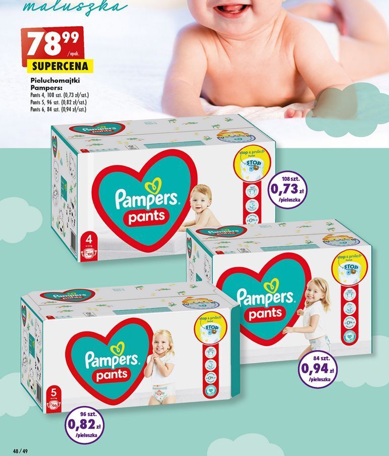 pampers dla dziewczynki czym sie rozni