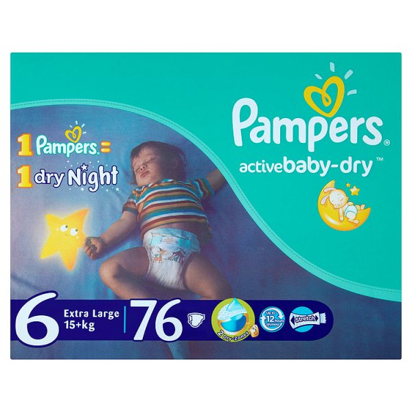 pieluchomajtki firmy pampers rozmiar 6