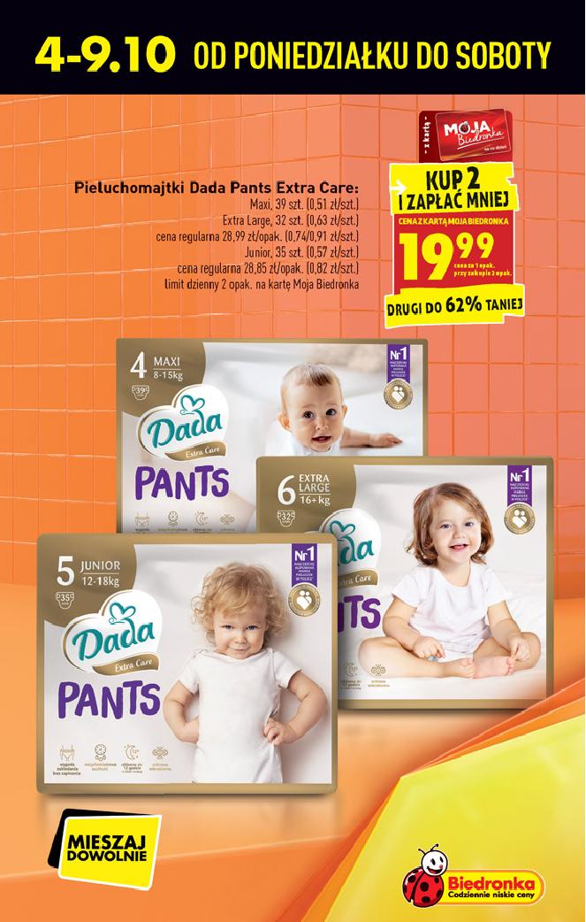 pampers pants 3 60 szt tesco