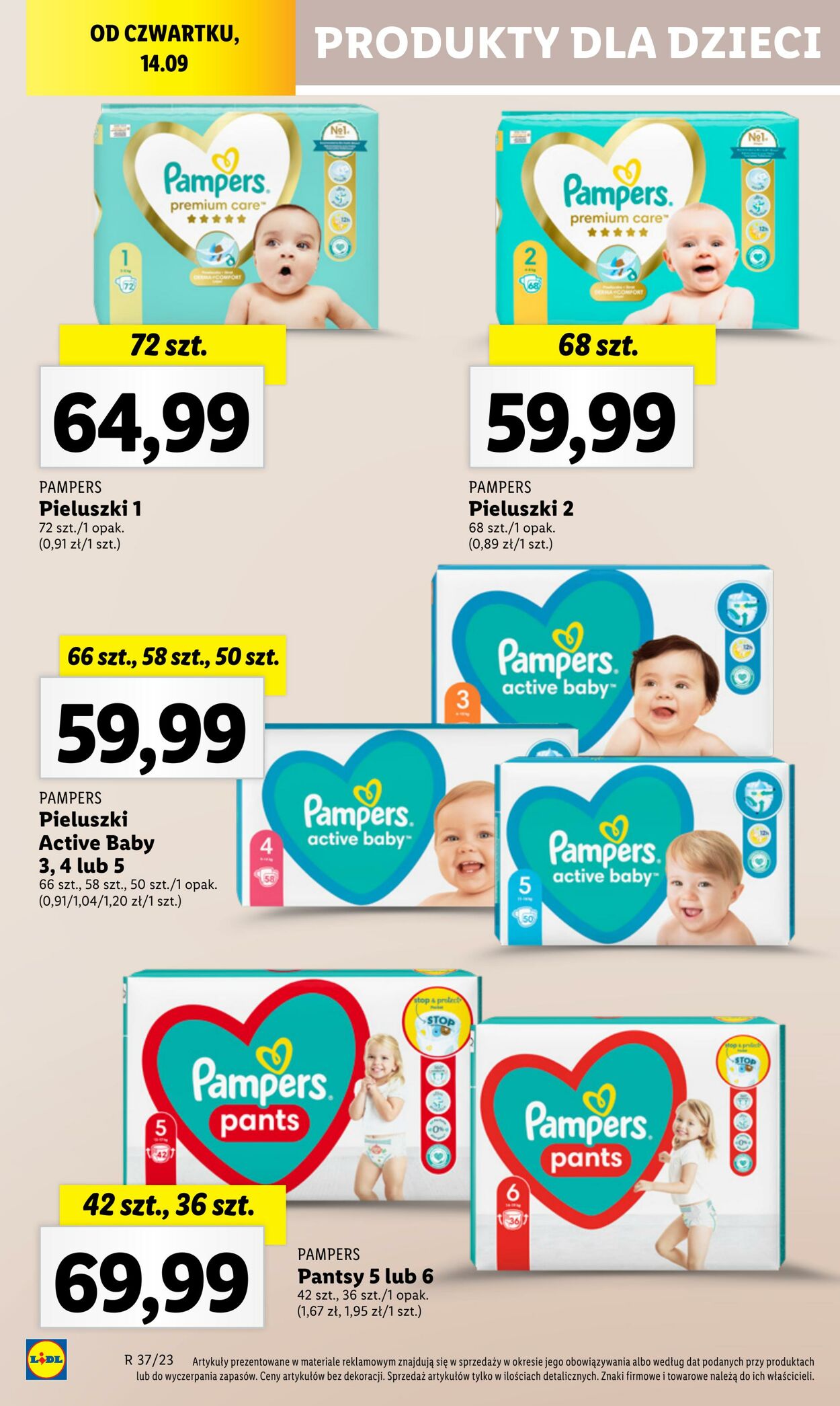 pampers 1biedronka