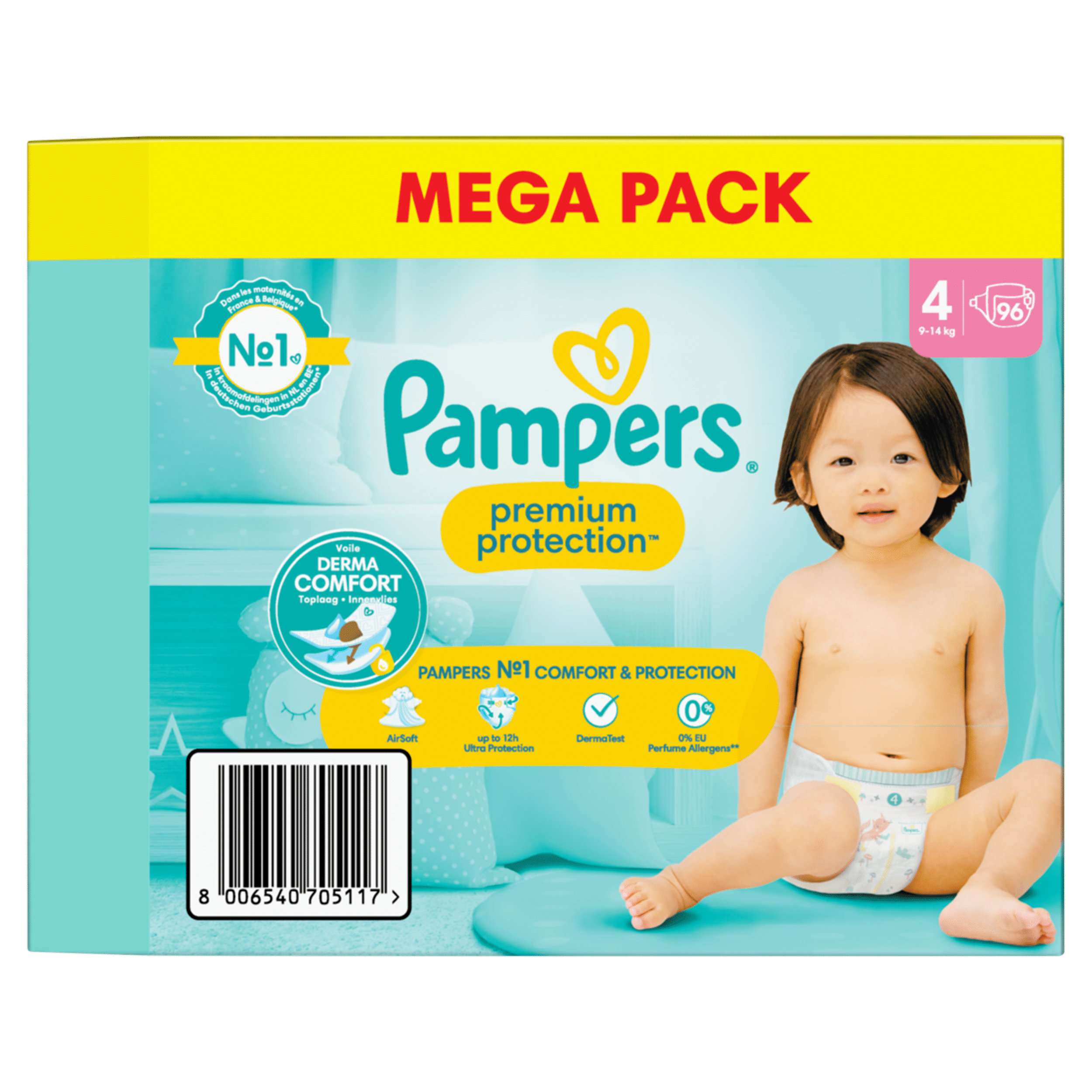 pampers pieluchy premium care 3 midi 204 szt ceneo