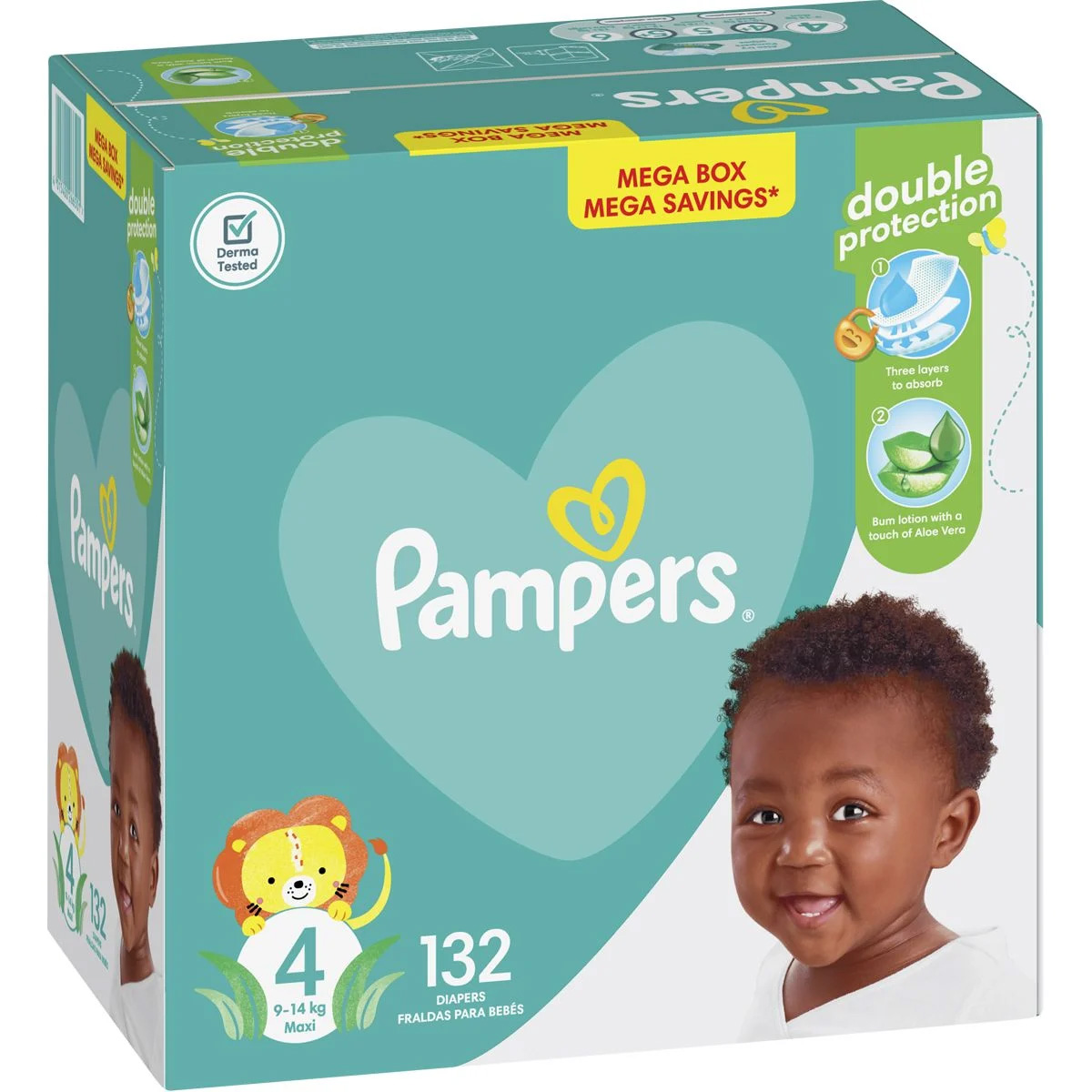 pampers flat diaper