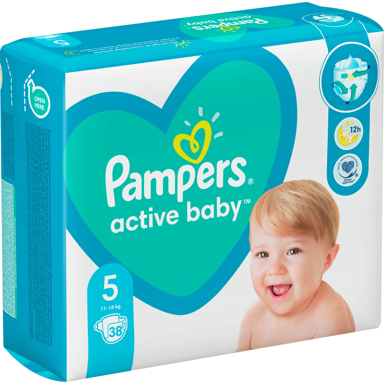 pampers pieluchy active baby 6 extra duże 66 szt