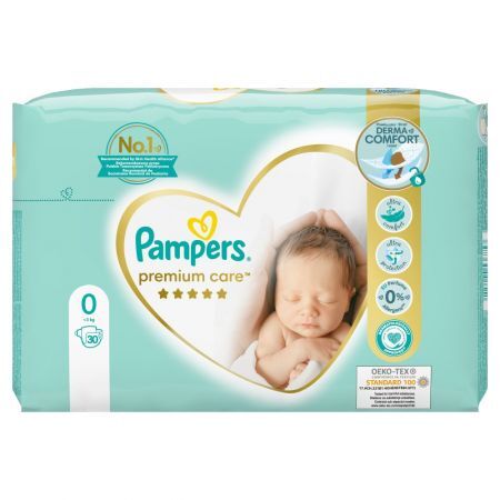 pampers new baby size 0 micro carry pack 24 nappies